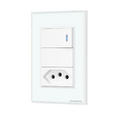 Interruptor Tecla Fisica Zigbee com Tomada Integrada Controle via Alexa e Google Assistente – Novadigital