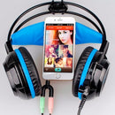 Adaptador Y P2 para P3 Headset com Microfone – Compatível com Celular, Notebook, PS4 e Xbox One