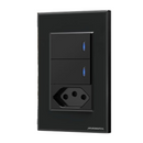 Interruptor Tecla Fisica Zigbee com Tomada Integrada Controle via Alexa e Google Assistente – Novadigital