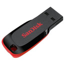 Pendrive Sandisk Cruzer Blade 128gb 2.0 Preto E Vermelho