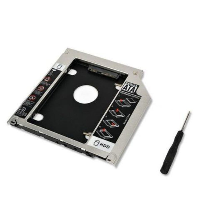 Adaptador HDD/SSD para Laptop - Caddy SATA Universal 9.5mm e 12.7mm Fácil Instalação