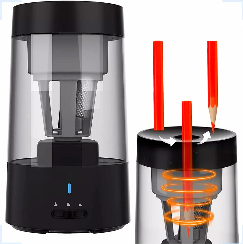 Apontador De Lápis Elétrico USB Doméstico - Prático e Eficiente