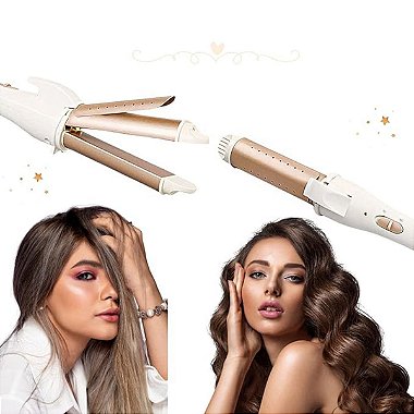 Modelador E Alisador De Cabelo Elétrico Multifuncional 2 em 1