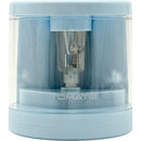 Apontador de Lápis Compacto Elétrico Automático com Lâminas de Liga Metálica Substituíveis Tomate (Azul Claro)