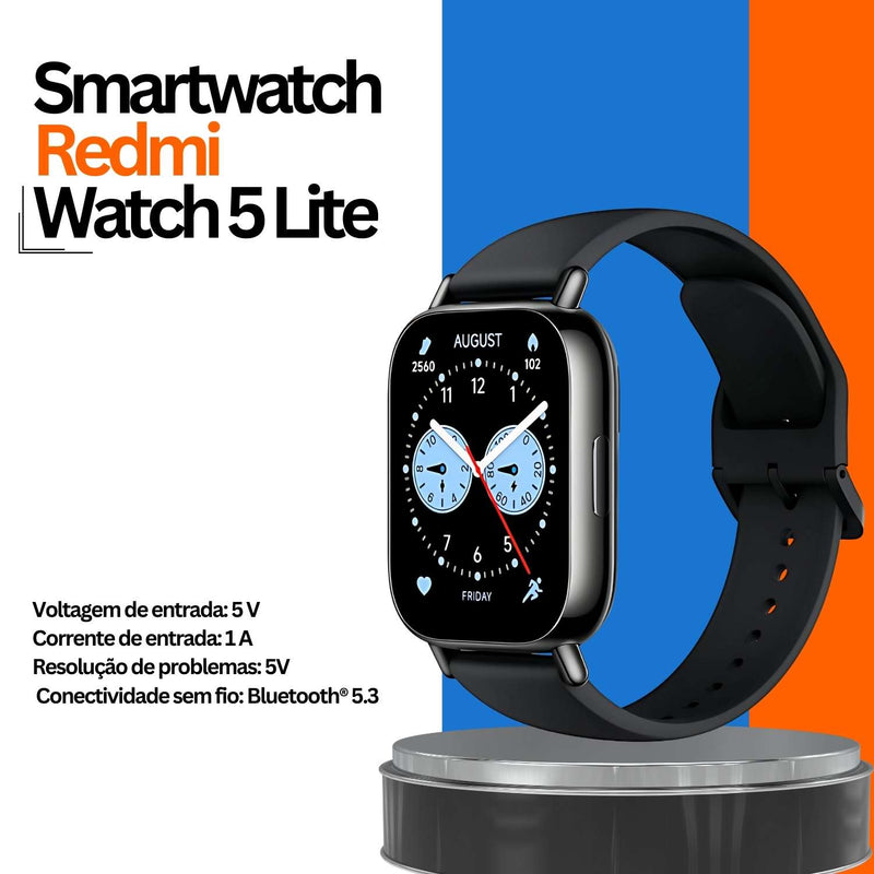 Smartwatch Watch 5 Lite com GPS Integrado Relógio Inteligente tela 1.96