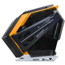 Gabinete Gamer Amarelo RGB Compatibilidade Placas-Mãe ATX e M-ATX USB 3.0 Áudio e Microfone