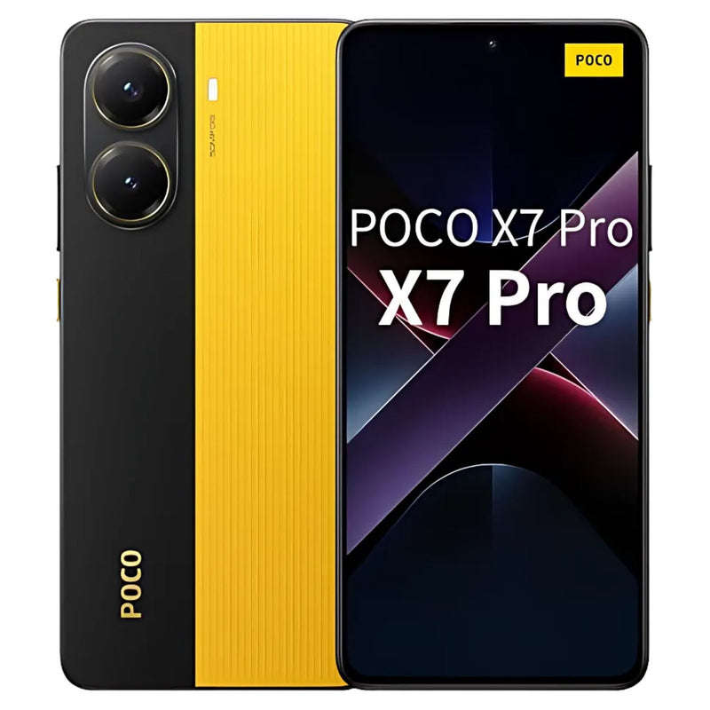 Smartphone Poco X7 PRO 256GB Preto/Amarelo 8G BRAM Dual SIM 5G 120Hz 6000mAh Câmera Tripla 50MP NFC
