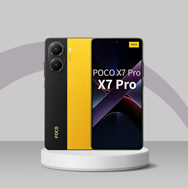 Smartphone Poco X7 PRO 256GB Preto/Amarelo 8G BRAM Dual SIM 5G 120Hz 6000mAh Câmera Tripla 50MP NFC