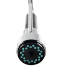 Torneira Gourmet Monocomando 50cm Cromada – Água Quente e Fria, Ducha Flexível, Bica Giratória