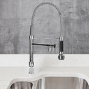 Torneira Gourmet Monocomando 50cm Cromada – Água Quente e Fria, Ducha Flexível, Bica Giratória