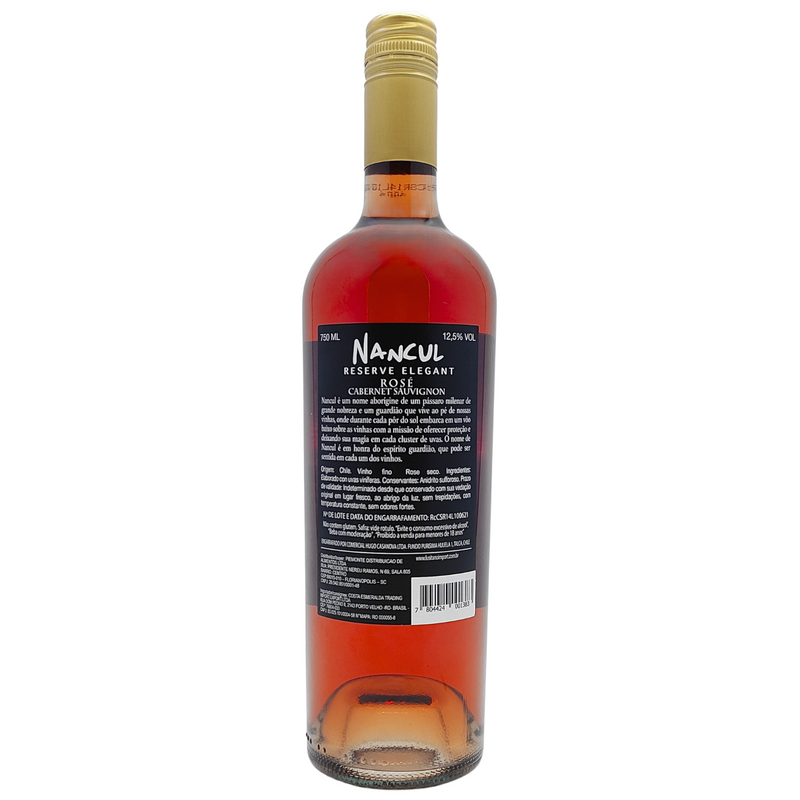 Vinho Chileno Rose Seco Cabernet Sauvignon Nancul 750ml