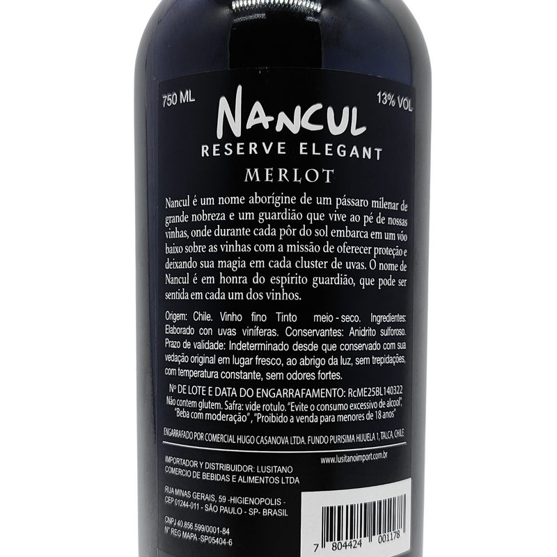 Vinho Nancul Reserve Elegant Merlot 750 Ml