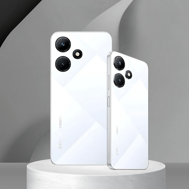 Smartphone Infinix Hot 30i 6.6" 128GB 8ram 4g Branco, Bateria 5000 Mah, Câmera 50 Mp Af