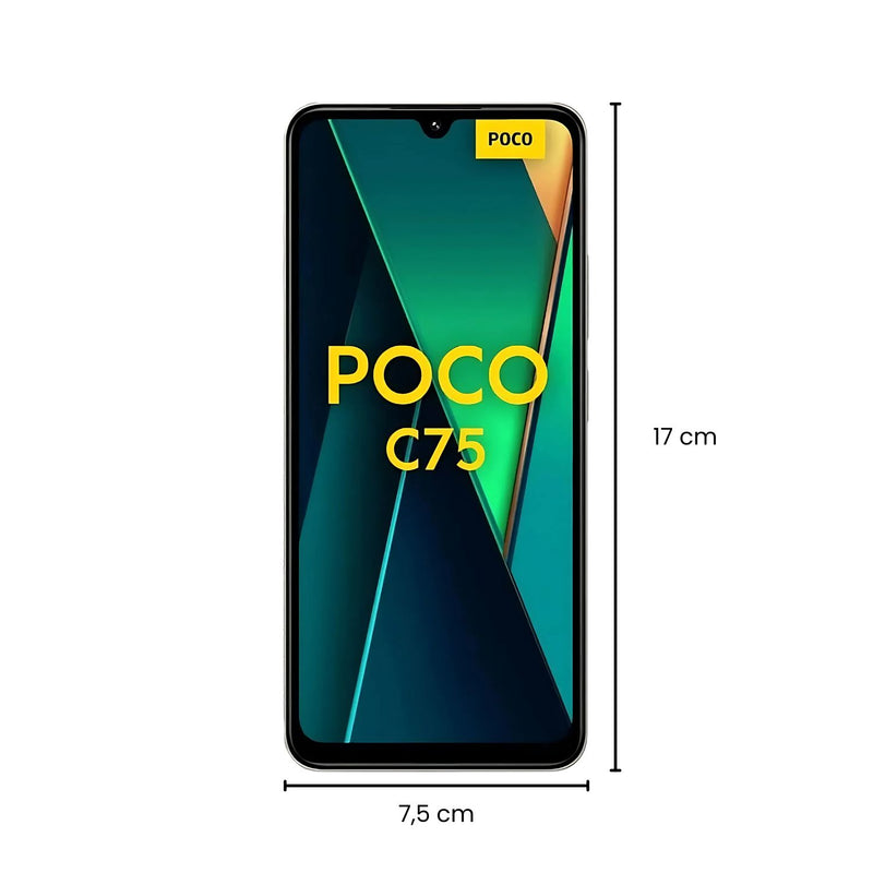 Smartphone Xiaomi Poco C75, 256GB, 8GB RAM, Câmera 50MP, Tela 6.88", Dual Sim, 4G, Dourado