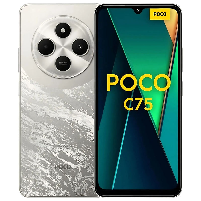 Smartphone Xiaomi Poco C75, 256GB, 8GB RAM, Câmera 50MP, Tela 6.88", Dual Sim, 4G, Dourado