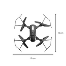 Drone Profissional Wi-Fi Dobrável com Câmera 720p HD GPS e Sensor de Obstáculo 1800mAh - Acompanha 2 Baterias (Preto)