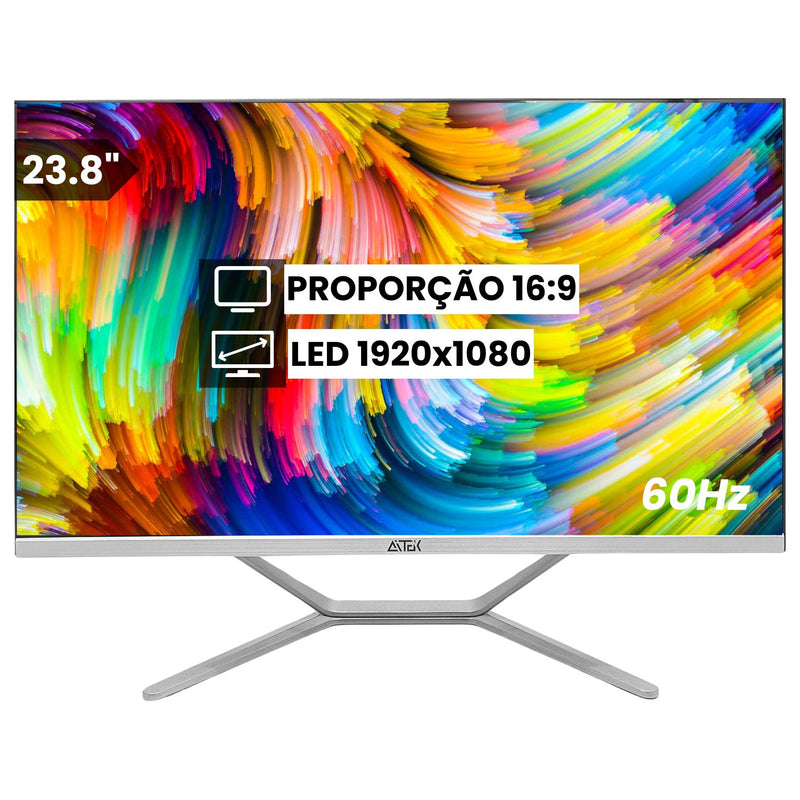 Computador All-in-One Aitek 23.8" Full HD, Intel i7, 16GB RAM, SSD 1TB,