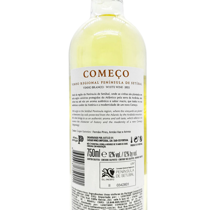 Vinho Branco Portugues - Começo Península De Setúbal 750ml