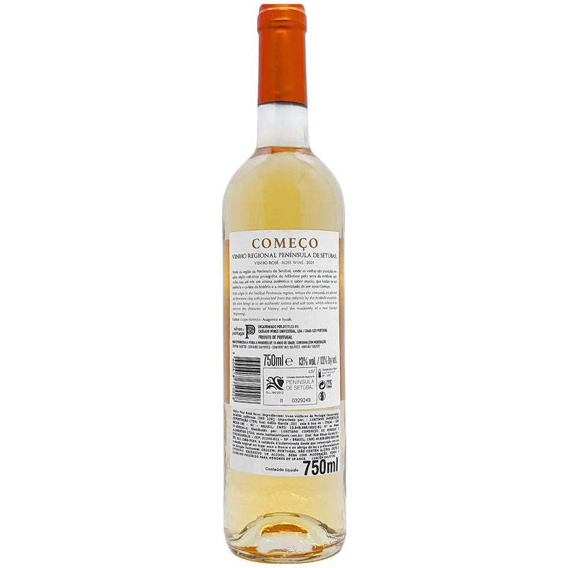Vinho Rose Seco Portugues Começo Peninsula De Setúbal 750ml