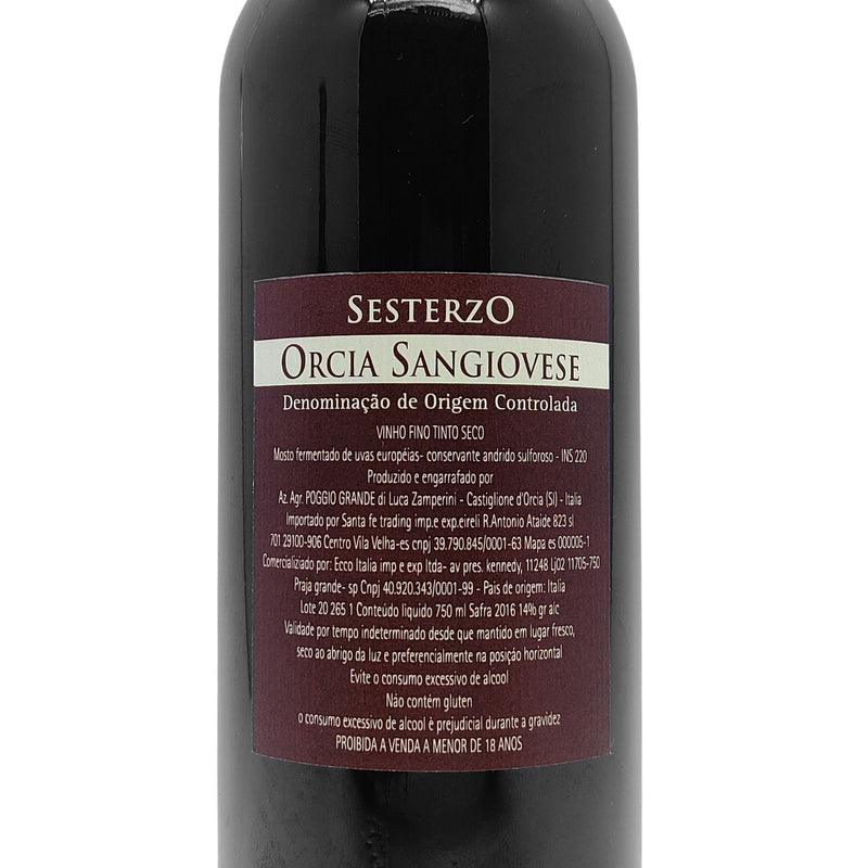 Vinho Tinto Seco Italiano Poggio Grande Sangiovese 750ml