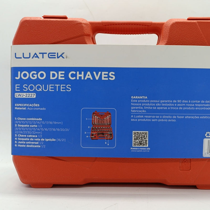 Kit Jogo de Chaves e Soquetes de Ferramentas Luatek - LWJ-2227