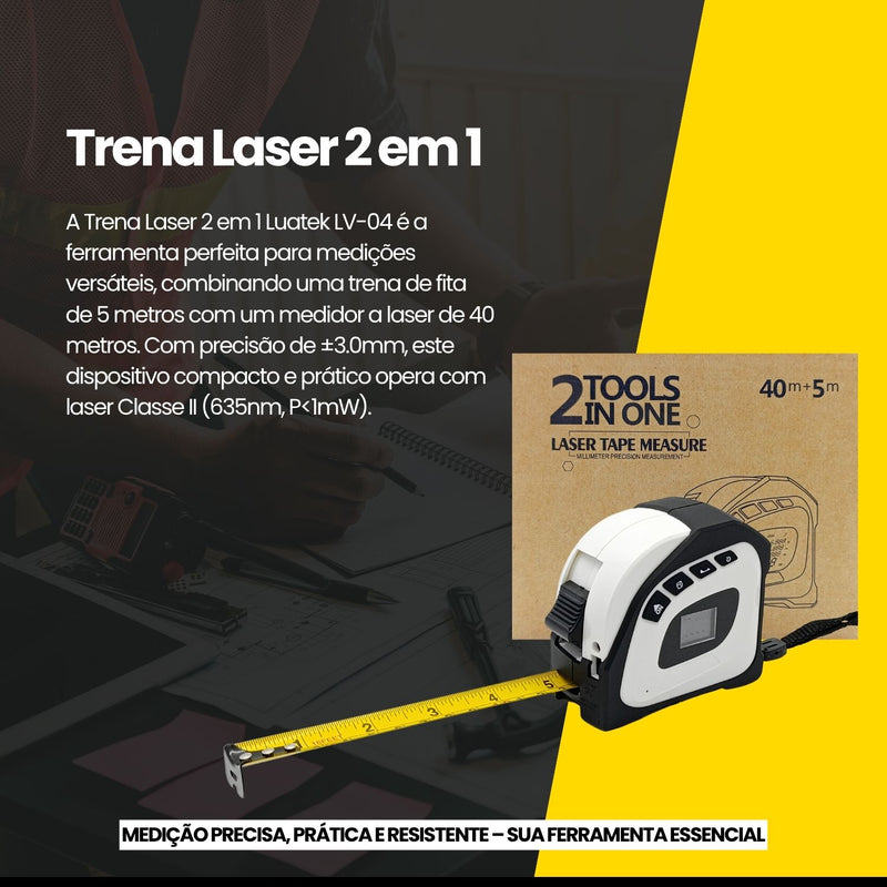 Trena Laser 2 em 1 Luatek - LV-04