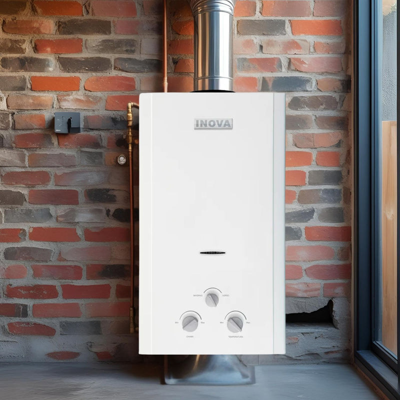 Aquecedor de Água a Gás Inova IN-1800-GLP 14,0 L/min Potência 23,1 kW Tipo B11 para Uso Residencial