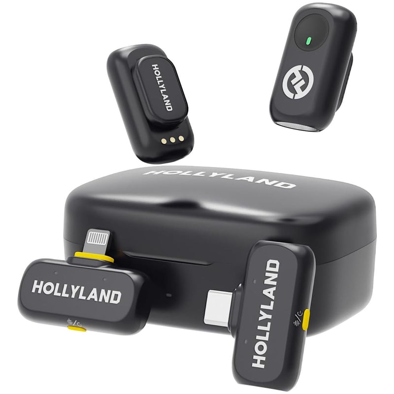 Microfone Hollyland Lark A1 Combo iPhone E Android Sem Fio