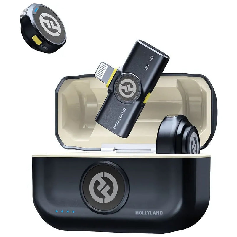 Microfone Hollyland Lark M2 Lapela Sem Fio Lightning C/ Case
