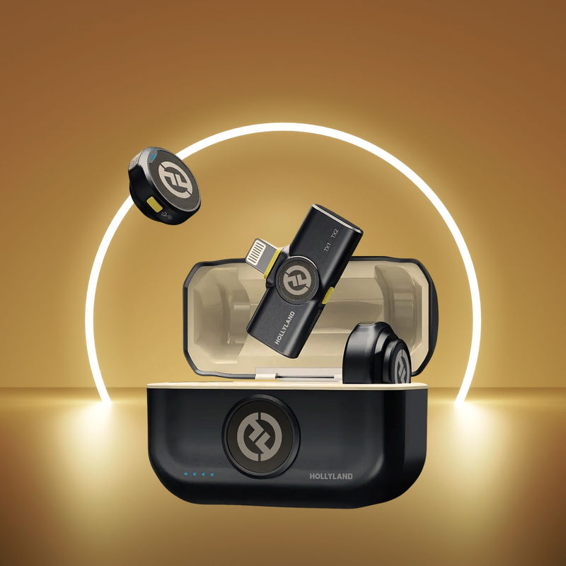 Microfone Hollyland Lark M2 Lapela Sem Fio Lightning C/ Case