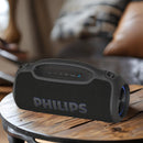 Caixa de Som Boombox Philips Boombeat Preto LED Bluetooth 4500 mAh 200W RMS Proteção Água e Poeira