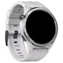 Relógio Smartwatch Haylou Solar Neo Monitor Saúde Silver Caixa Branco Pulseira Cinza Bisel Branco Desenho Da Pulseira Mesh