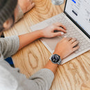 Relógio Smartwatch Haylou Solar Neo Monitor Saúde Silver Caixa Branco Pulseira Cinza Bisel Branco Desenho Da Pulseira Mesh