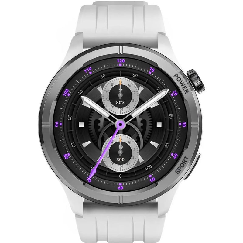 Relógio Smartwatch Haylou Solar Neo Monitor Saúde Silver Caixa Branco Pulseira Cinza Bisel Branco Desenho Da Pulseira Mesh