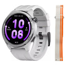 Relógio Smartwatch Haylou Solar Neo Monitor Saúde Silver Caixa Branco Pulseira Cinza Bisel Branco Desenho Da Pulseira Mesh