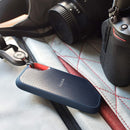 SSD Externo 2TB Portátil Sandisk Extreme, Leitura 1050 MB/s, Gravação 1000 MB/s, USB 3.2 Gen 2