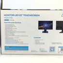 Monitor LED Touchscreen 22 Polegadas Full HD 75Hz 5ms com Entradas VGA HD USB e Suporte a Caneta