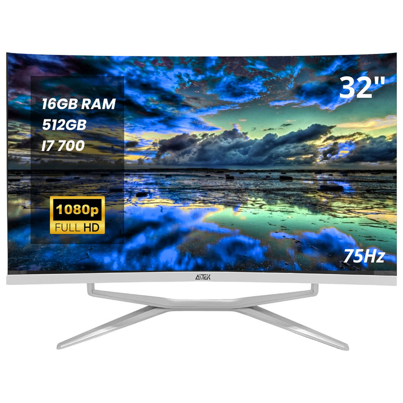 Computador All In One Curvo 32" SSD 512GB, i7 T700HQ, 16gb Ram DDR 3