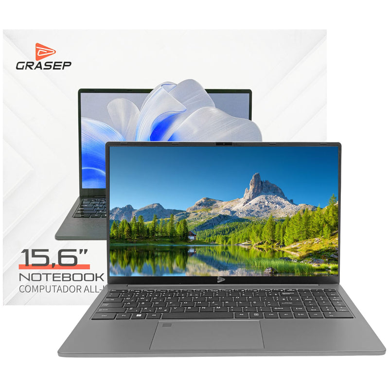 Notebook 15,6" Full HD, 256GB 8GB RAM DDR4 Windows 11 Pro Grasep - D-NK1201