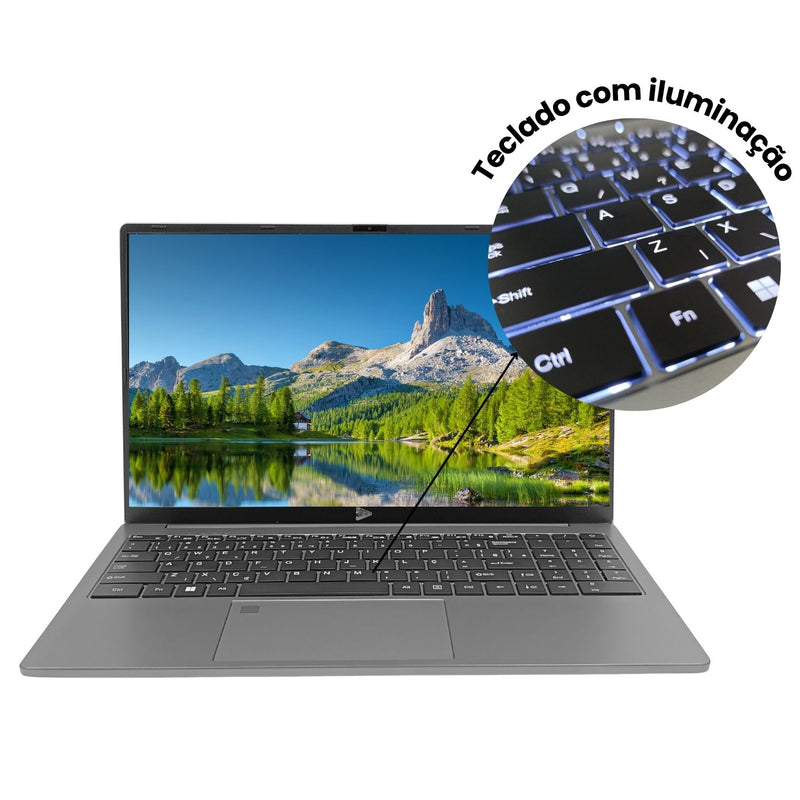 Notebook 15,6" Full HD, 256GB 8GB RAM DDR4 Windows 11 Pro Grasep - D-NK1201