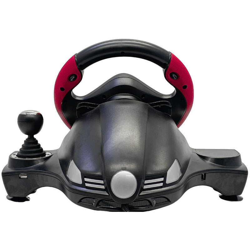 Volante Gamer Vibração Simulador Driving Com Pedal
