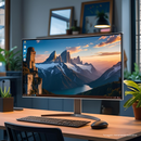 Aitek Monitor Gamer 23,8" Full HD 200Hz taxa atualização 1ms com porta P2 para Headphone e HDMI