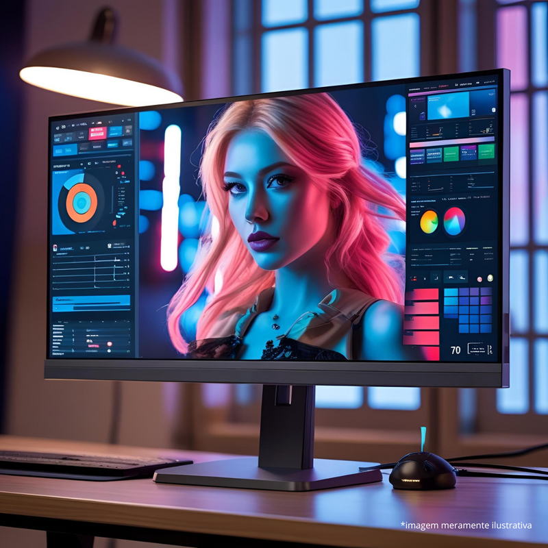 Monitor Gamer LED 27'' Aitek DELTA-M2712A PRO – Full HD, 180Hz, 1ms | Imagens Impecáveis e Velocidade para Sua Vitória