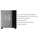 Gabinete Gamer Bluecase Vegas BG-059B – Panorâmico, Vidro Espelhado, Dual Chamber e Suporte Watercooler 240mm