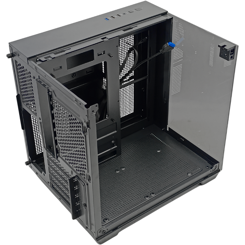 Gabinete Gamer Bluecase Vegas BG-059B – Panorâmico, Vidro Espelhado, Dual Chamber e Suporte Watercooler 240mm