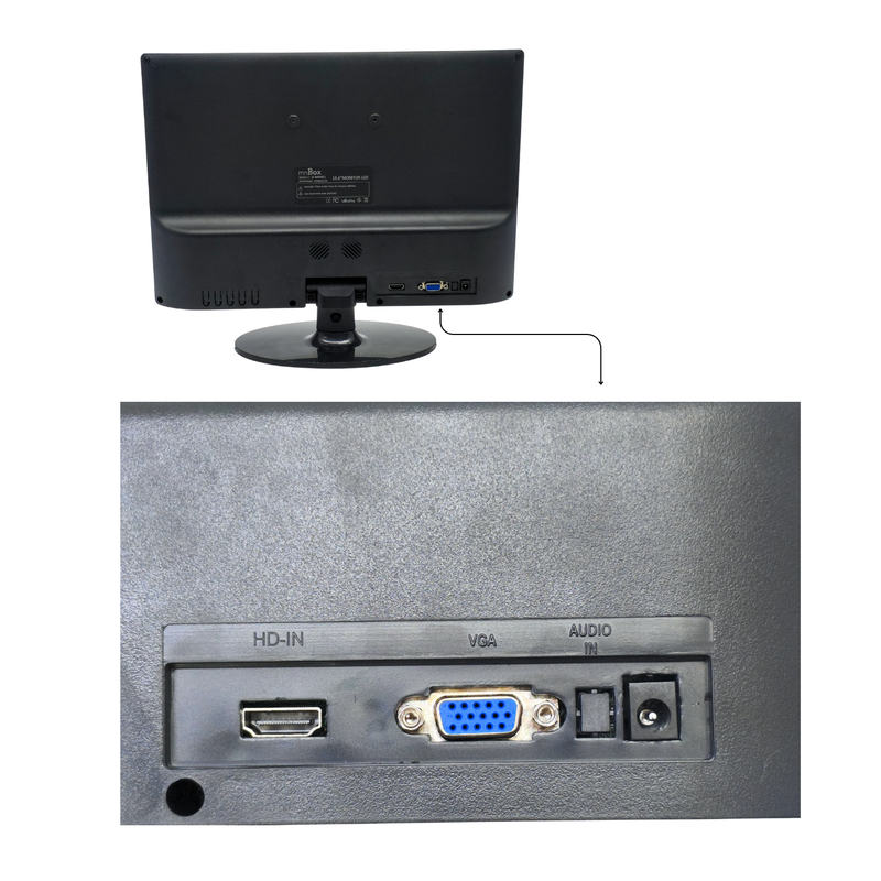 Monitor Gamer Mnbox 15.6 Polegadas LED , 50HZ, Full HHD, HDMI, VGA Alta Luminosidade