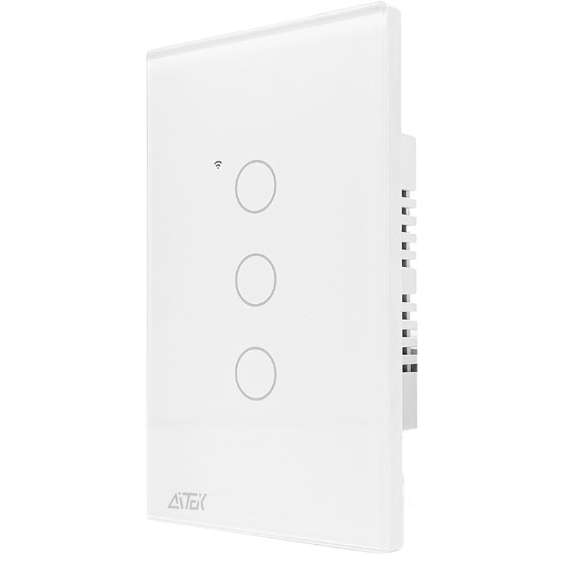Interruptor Inteligente 3 Botão Touch Wifi Alexa Siri Google Automação Residencial