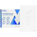 Interruptor Inteligente 3 Botão Touch Wifi Alexa Siri Google Automação Residencial