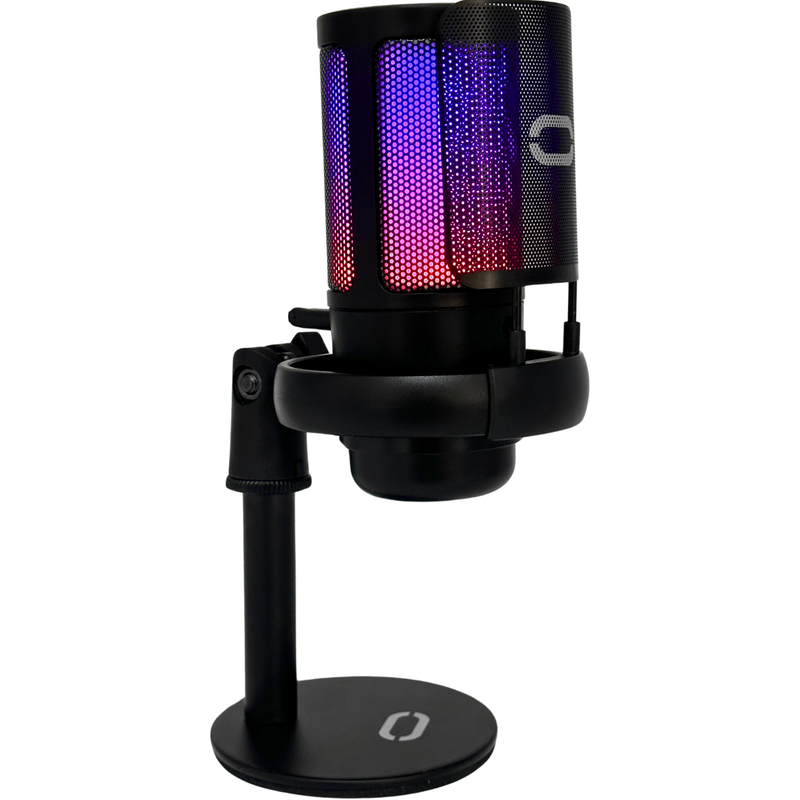 Microfone Gamer RGB USB Condensador MT-1060R – Som Profissional, Plug & Play, Suporte e Filtro