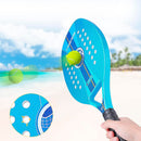 Raquete Para Beach Tennis Profissional Em Fibra Carbono Azul Com Capa Protetora - Camewin